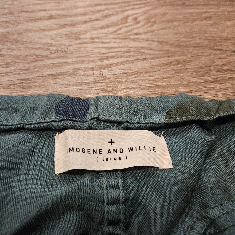 Imogene + Willie Camo Drawstring Pants Men's Large Cotton Relaxed USA - Picture 3 of 13